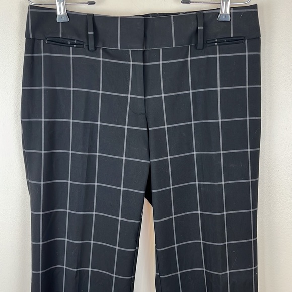 LOFT Marisa Black Windowpane Slacks/Trousers/Dress Pants, NWOT, Size 6 - Picture 2 of 14